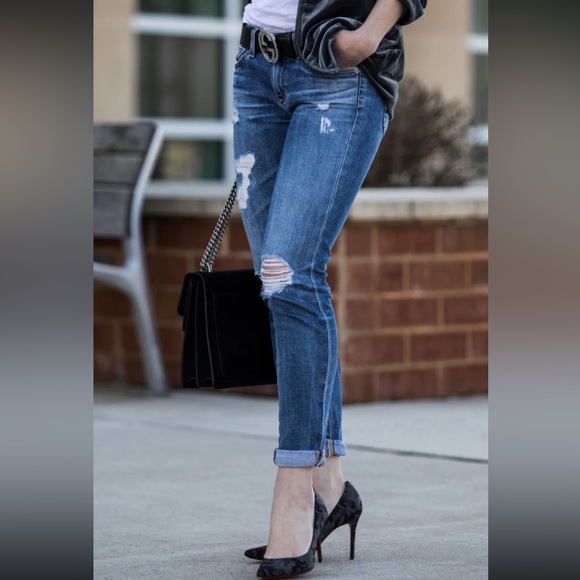 AG ADRIANO GOLDSCHMIED Jeans Womens Size 29R Dark Stilt Cigarette Crop Thrasher - Picture 3 of 11